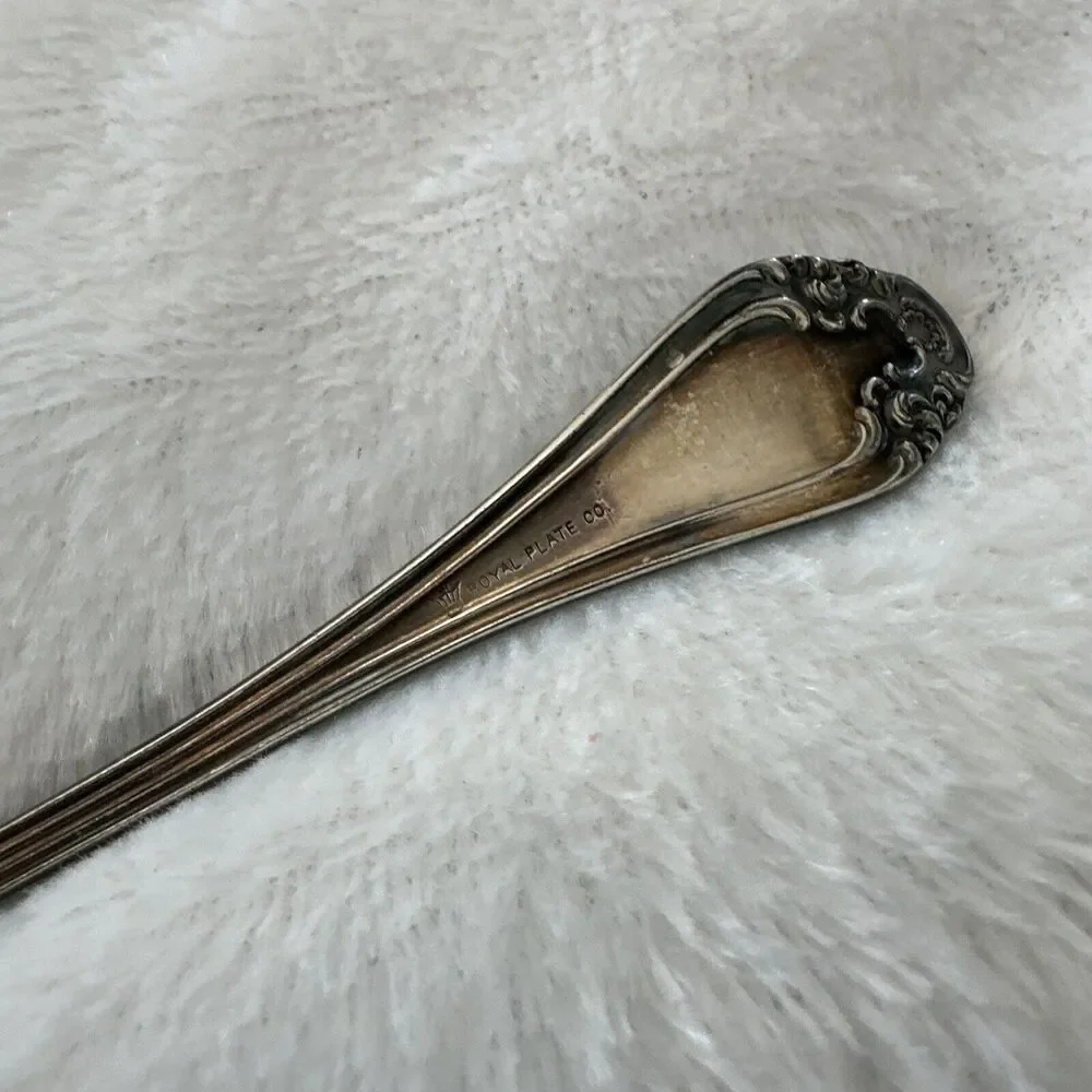 Vintage Royal Plate Co Toddy Sauce‎ Cream Ladle Silver Plate